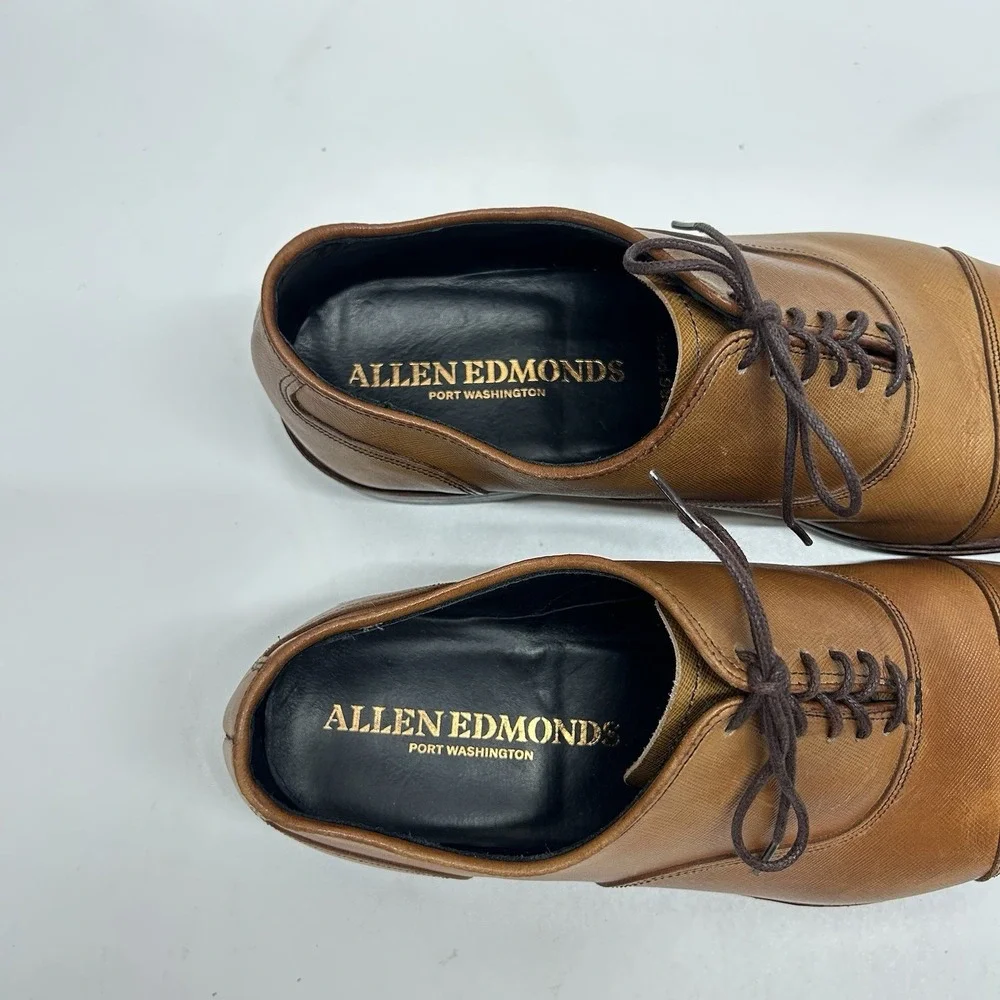 Allen Edmonds Port Washington Bond Street Dress Shoe Oxford Men's 9.5D Walnut